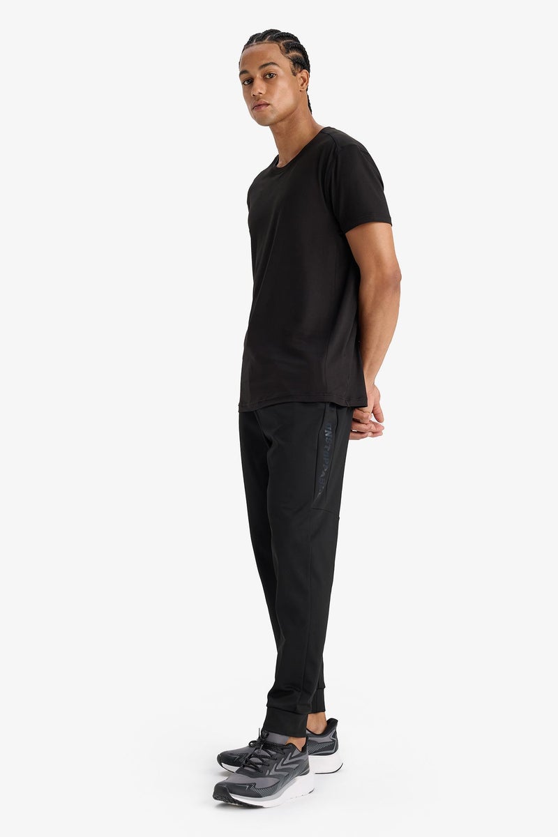 DeFacto Black Man DeFactoFit Standard Fit Standard Leg Scuba Fabric Joggers Casual - Image 1